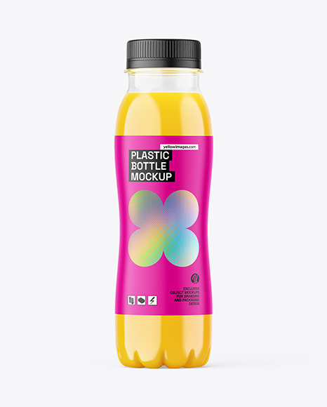Orange Juice Bottle Mockup