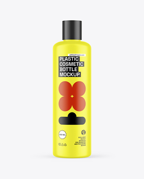 Plastic Cosmetic Bottle Mockup
