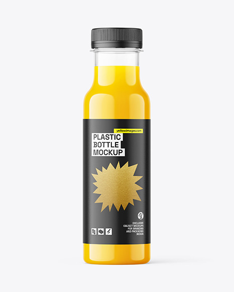 Orange Juice Bottle Mockup