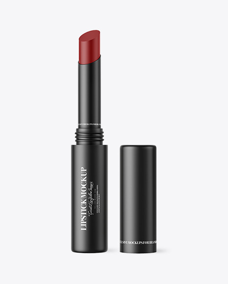 Opened Lipstick Tube Mockup