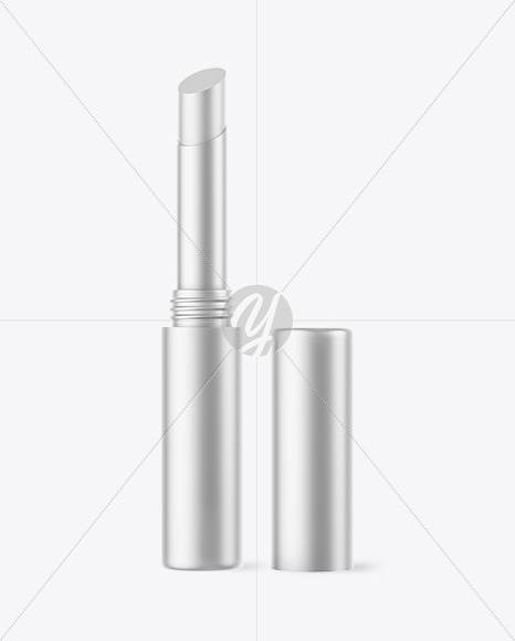 Opened Metallic Lipstick Mockup