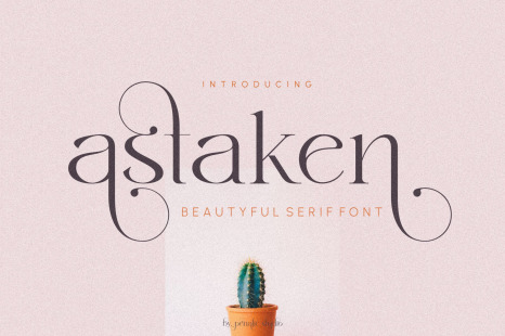 Astaken - Beautyful serif font