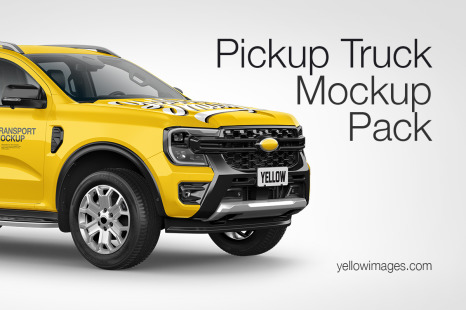 Pickup Truck Mockup Pack