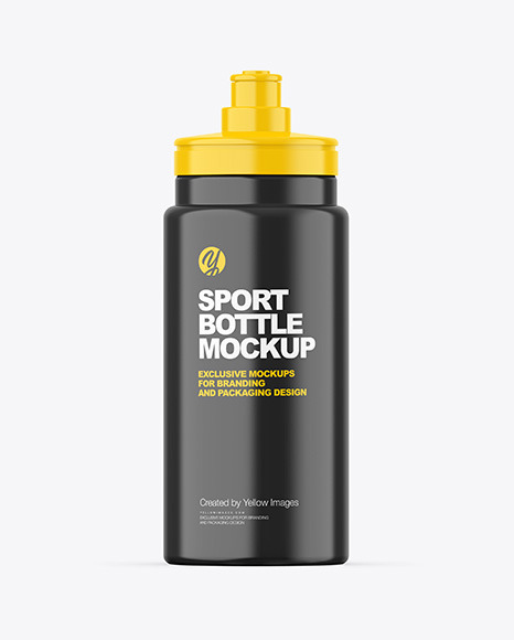 Glossy Sport Bottle Mockup