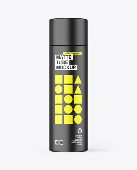Matte Paper Tube Mockup
