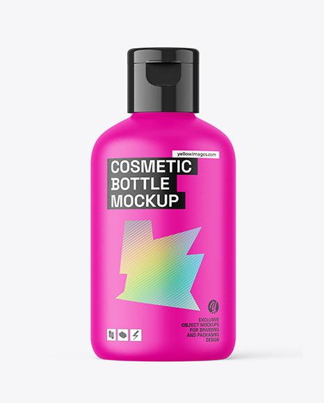 100ml Matte Cosmetic Bottle Mockup