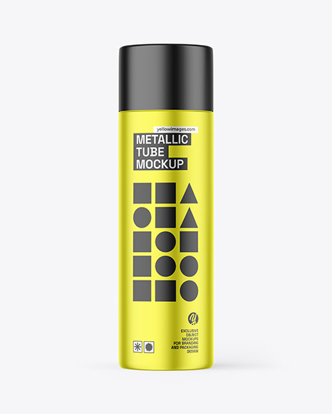 Metallic Paper Tube Mockup