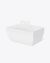 Kraft Curved Box w/ Handle Mockup