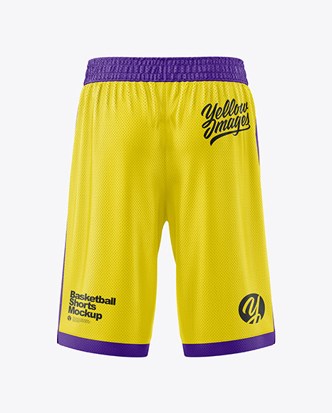 Basketball Shorts Mockup - Back View