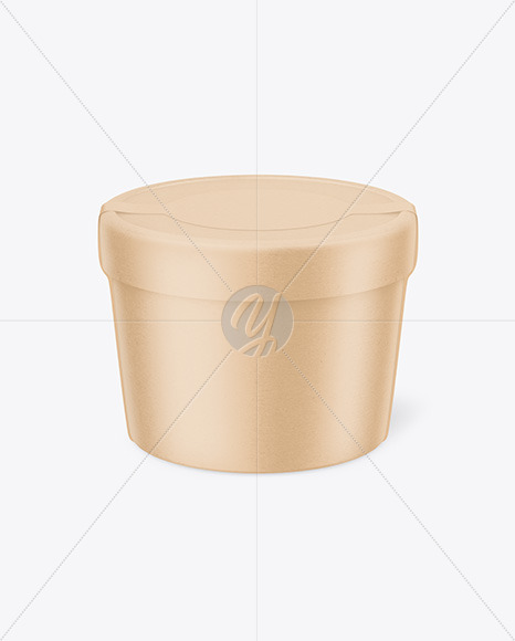 Kraft Ice Cream Cup w/ Label Mockup