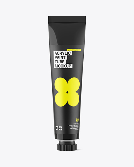 Glossy Paint Tube Mockup