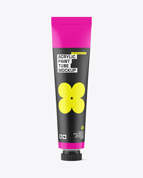 Matte Paint Tube Mockup
