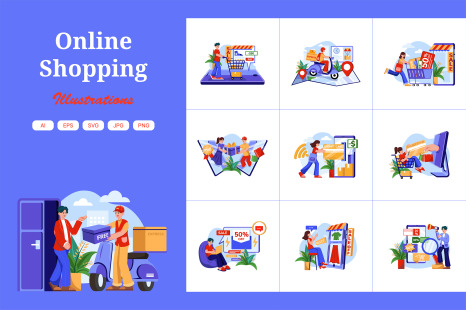 M535_E-Commerce Illustration Pack