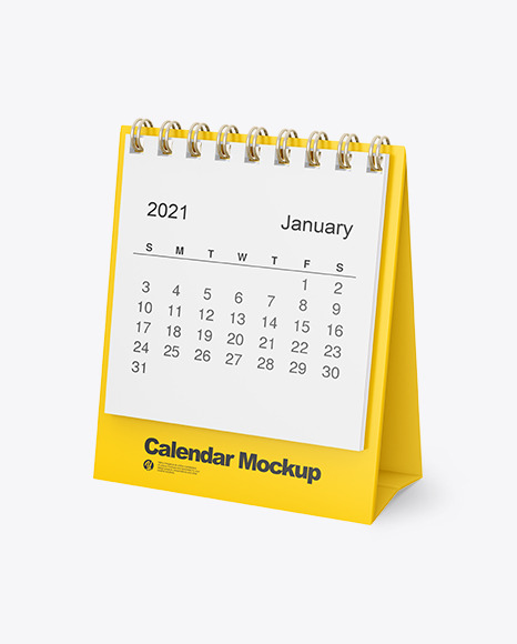 Table Desk Calendar Mockup