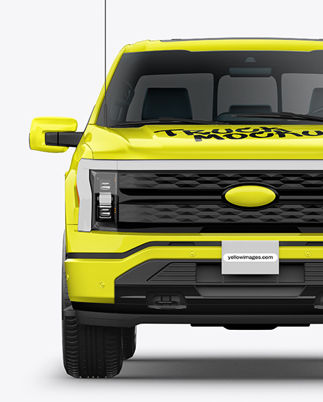 Pickup Truck Mockup - Front View