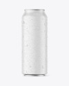 500ml Matte Drink Can w/ Condensation Mockup