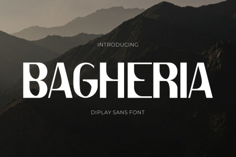 Bagheria - Stylish Modern Sans Font