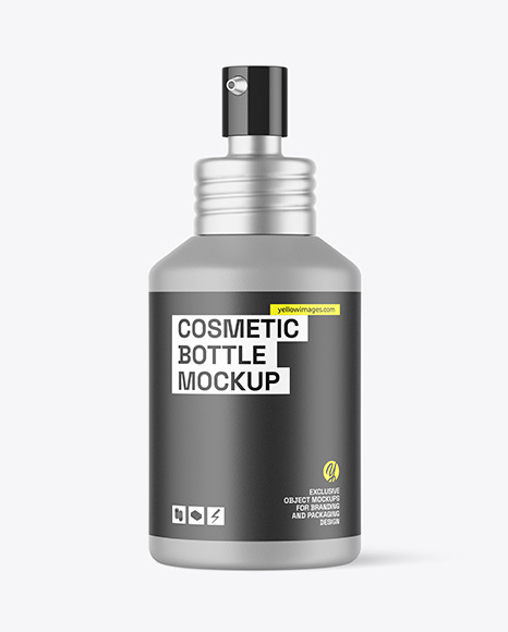120ml Ceramic Cosmetic Bottle w\ Pump Mockup