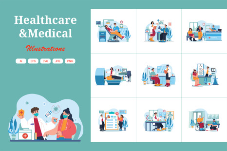 M526_Healthcare and Medical Illustration Pack