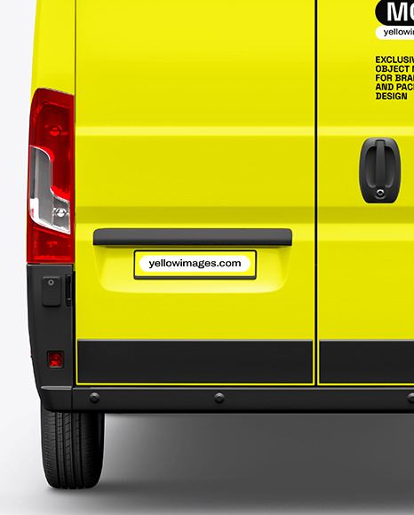 Panel Van Mockup - Back View
