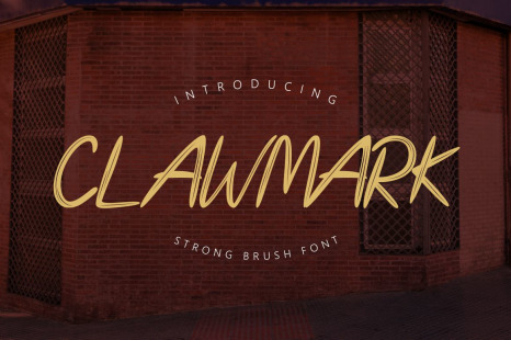 Clawmark - Strong Brush Font