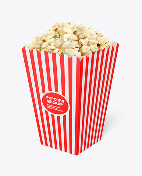 Popcorn Bag Mockup