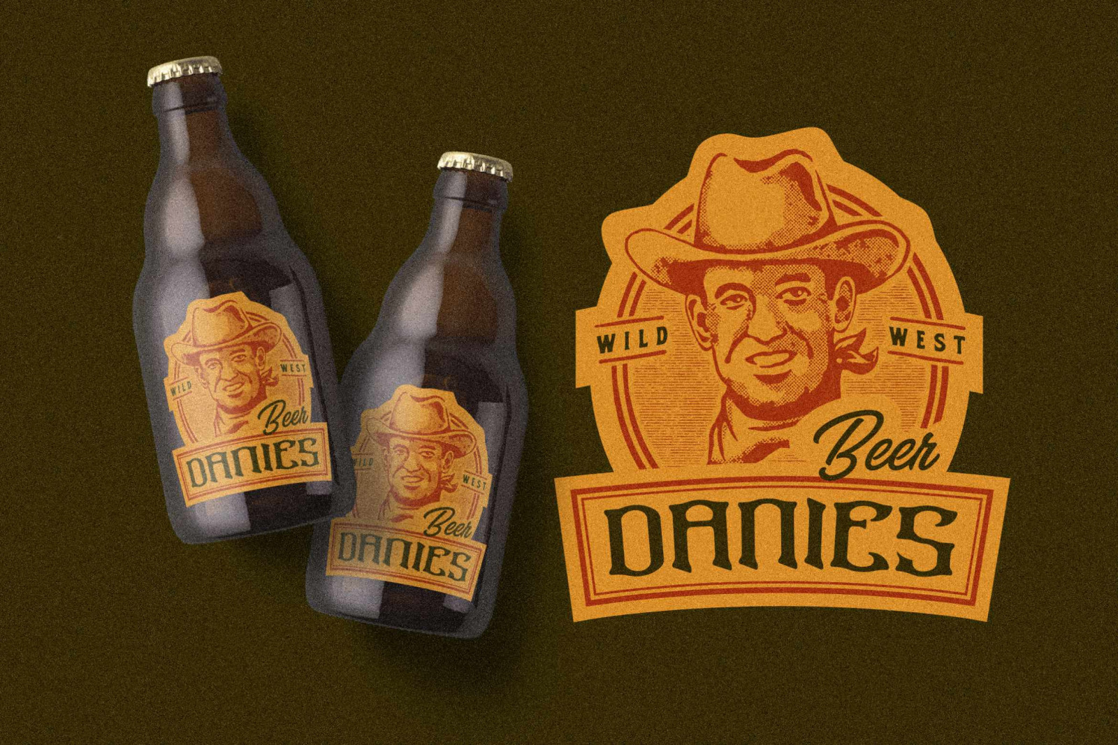 Gins Redisa Vintage Display Font on Yellow Images Creative Store