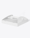 Kraft Pizza Box w/ Handle Mockup