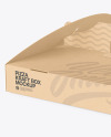 Kraft Pizza Box w/ Handle Mockup