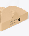 Kraft Pizza Box w/ Handle Mockup