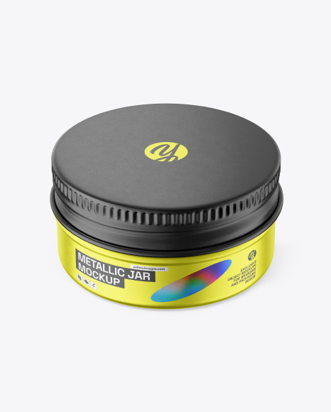 Metallic Jar Mockup