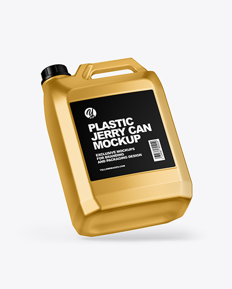 Metallic Jerrycan Mockup