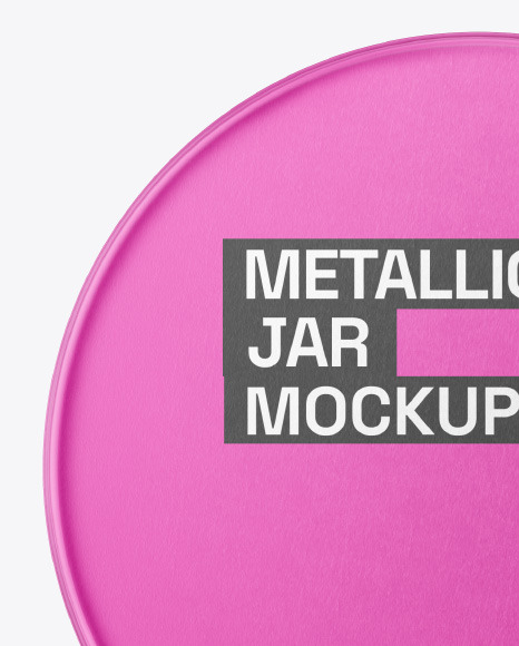 Metallic Jar Mockup