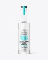 Clear Glass Vodka Bottle Mockup