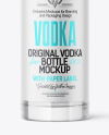 Clear Glass Vodka Bottle Mockup