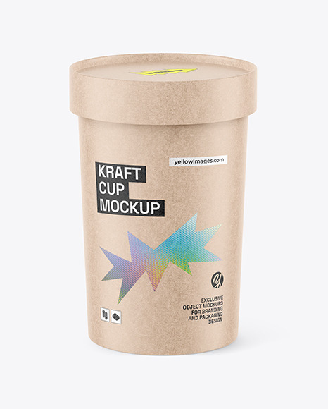 Kraft Paper Soup Cup Mockup