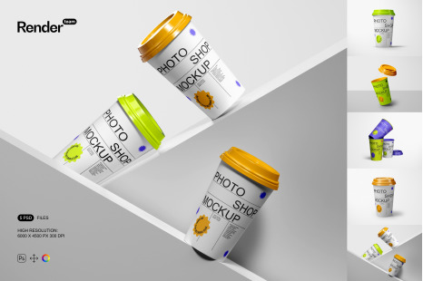 Paper Cup Mockup Set