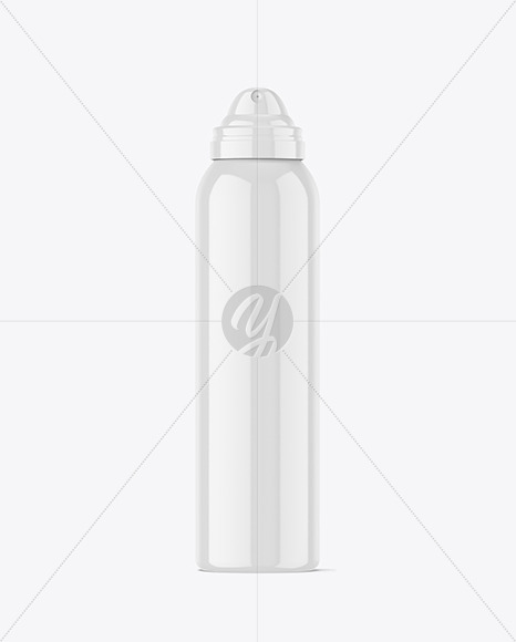 Glossy Spray Bottle Mockup
