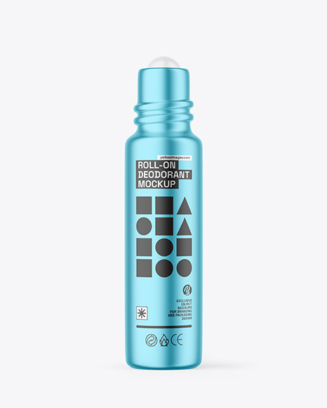 Metallized Roll-On Deodorant Mockup