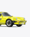 Sport Coupe Car Mockup - Half Side View