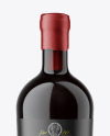 Red Wine Bottle Mockup