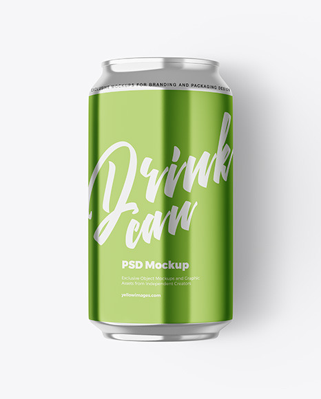 Aluminium Drink Can Mockup