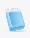 Transparent Plastic Jerrycan Mockup