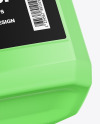 Transparent Plastic Jerrycan Mockup