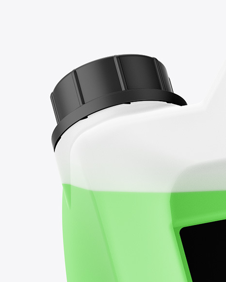 Transparent Plastic Jerrycan Mockup