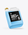 Transparent Plastic Jerrycan Mockup