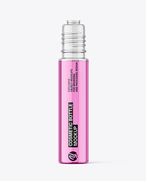 20ml Clear Cosmetic Bottle Mockup