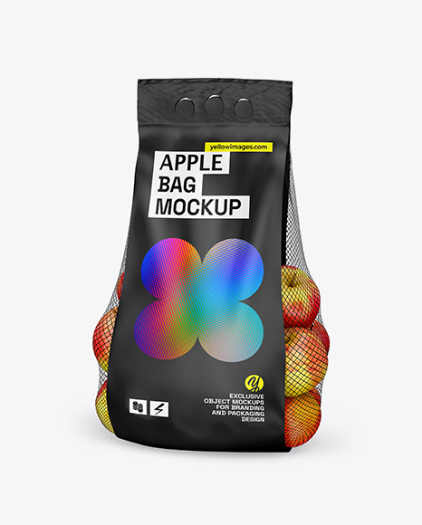 Apple Bag w/ Matte Label Mockup