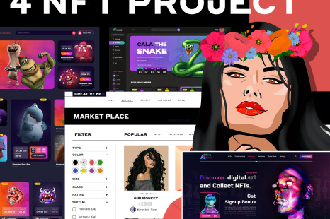 4 NFT Projects Ui kit