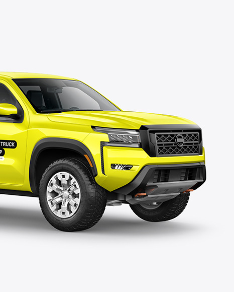 Pickup Truck Mockup - Half Side View